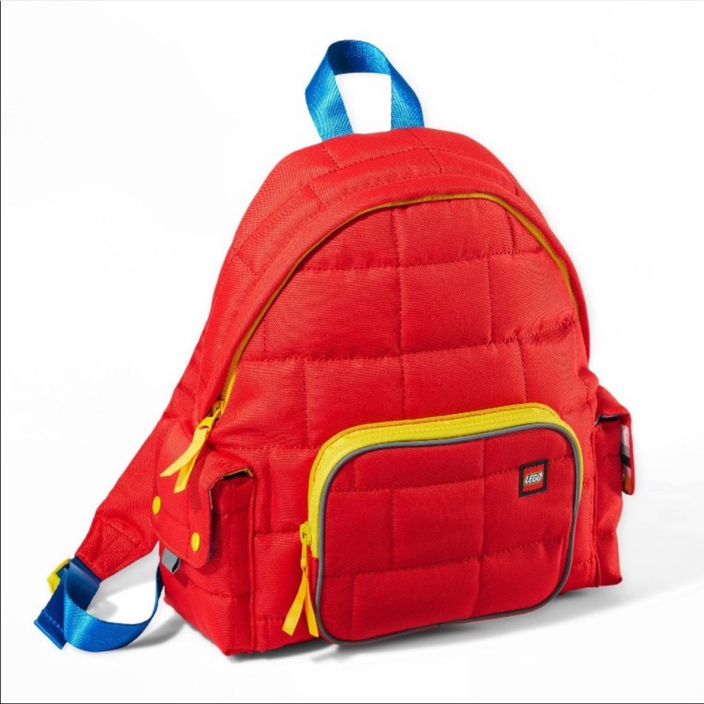 Lego Collection Red Quilted Backpack